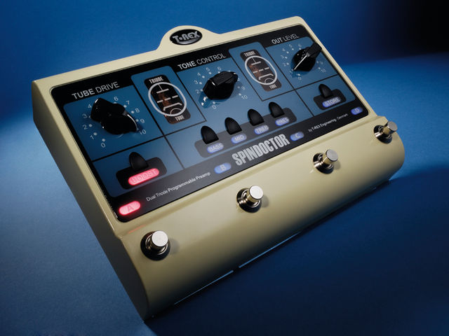 T-Rex SpinDoctor Not many knobs, but the T-Rex SpinDoctor's motorised controls facilitate easy patch editing